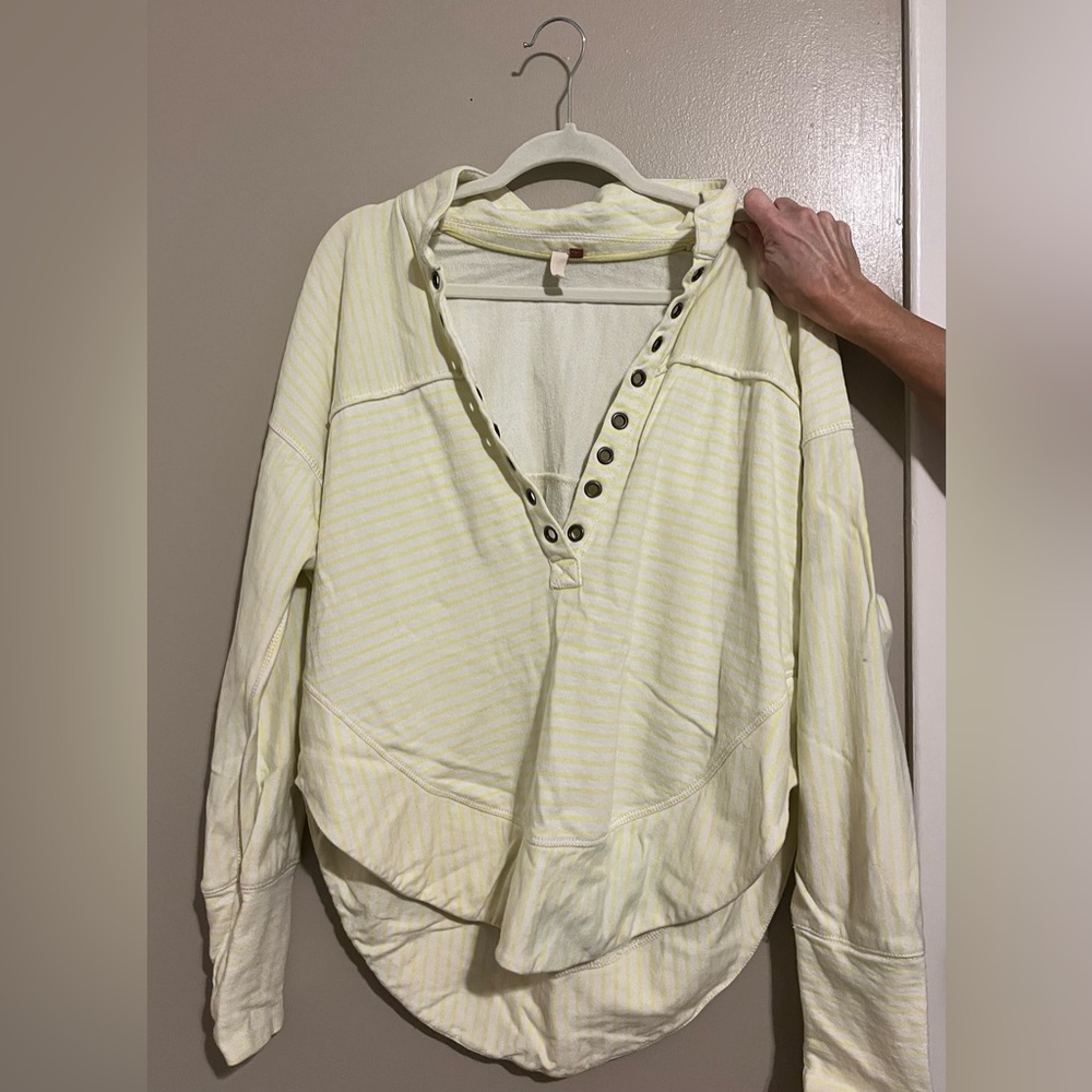 Pilcro Yellow Striped top